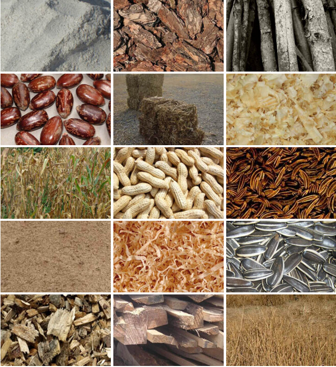 biomass materials for briquetting