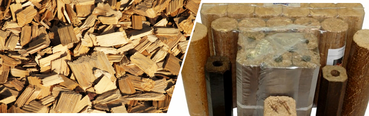 Making Wood Chips Into Useful Wood Briquette Fuel