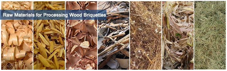 Raw Materials for Wood Briquetting Machine Process