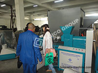 biomass briquette machine customer visit