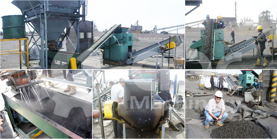 4 ton per hour medium coal dust briquette production project in Peru