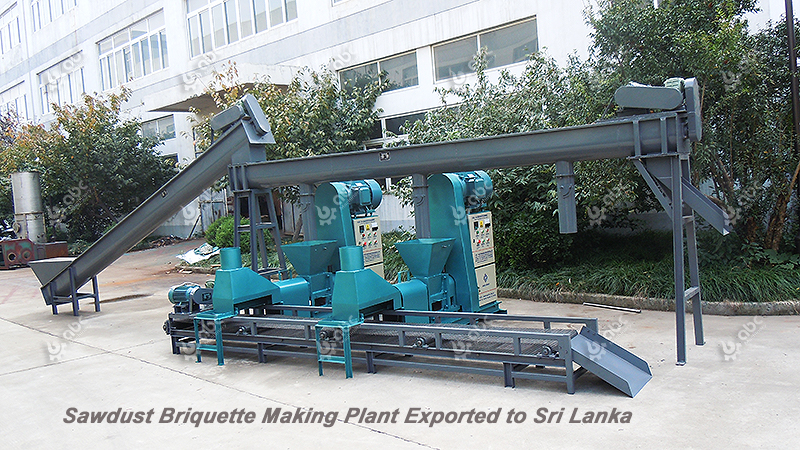 Saw Dust Briquette Manufacturing Plant Exported to Sri Lanka