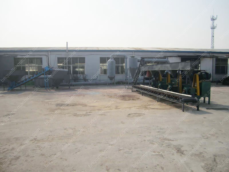 Panoramic view of the briquette plant