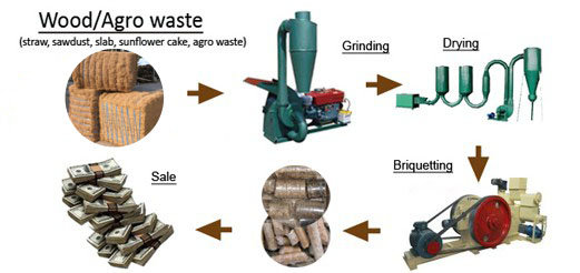 Palm Fiber Briquette Machine