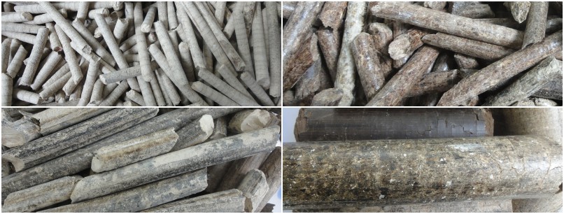 produced pellets and briquettes